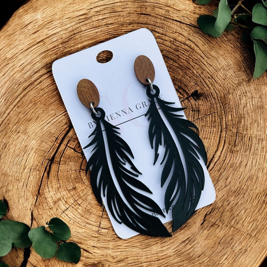 Boho Feather Earrings