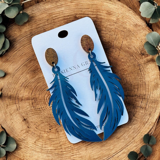 Boho Feather Earrings - Sienna Sews