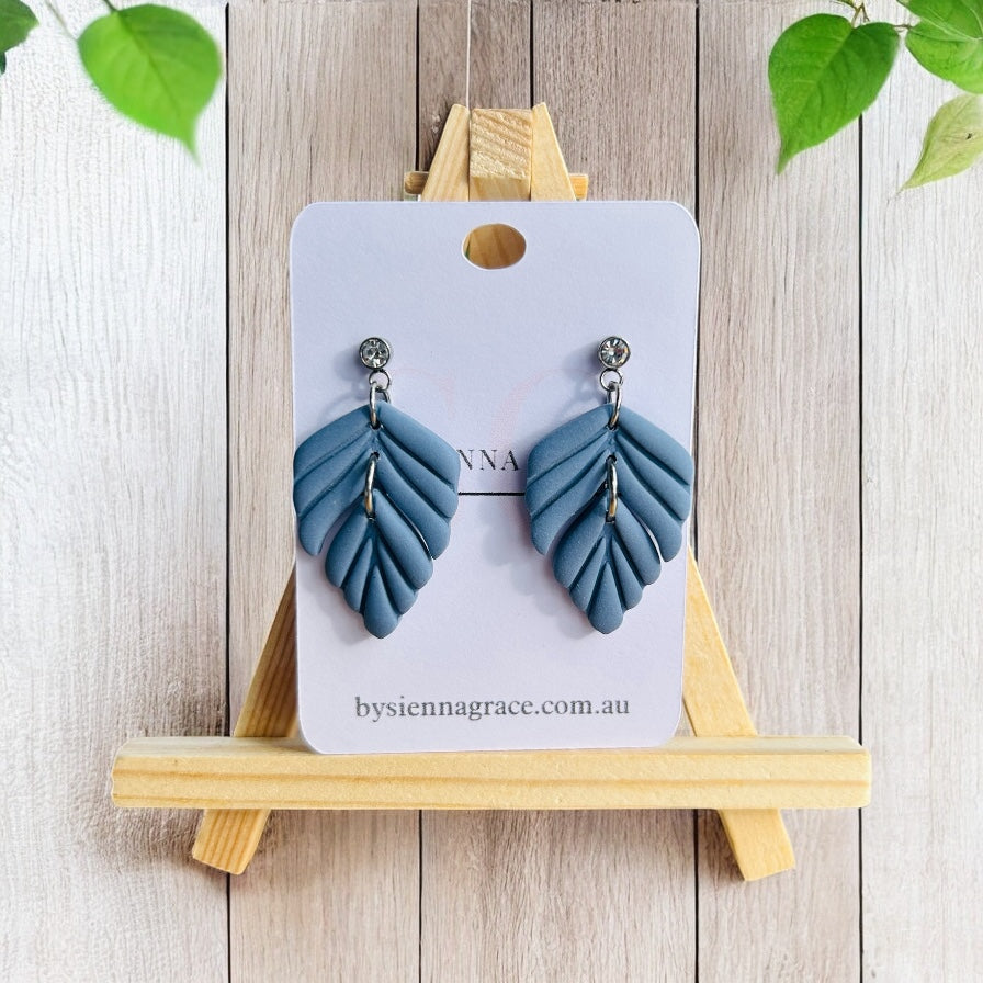 Double Leaf Earrings - Sienna Sews