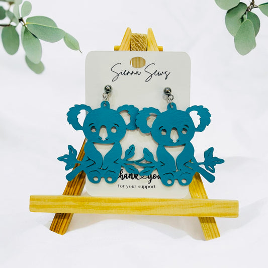 Koala Earrings - Sienna Sews