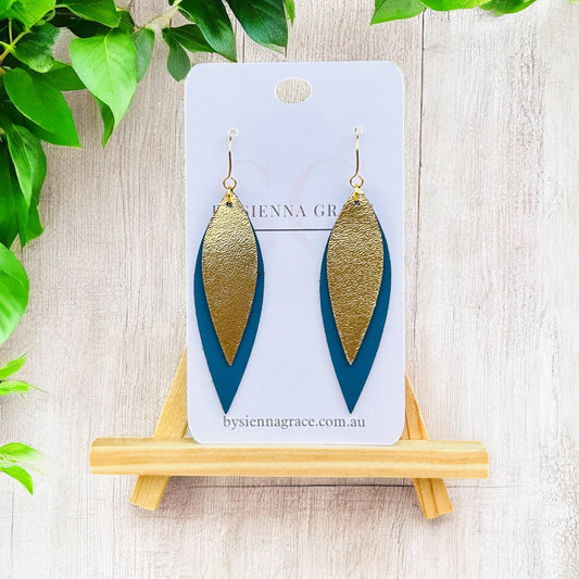 Layered Tear Drop Earrings - Sienna Sews
