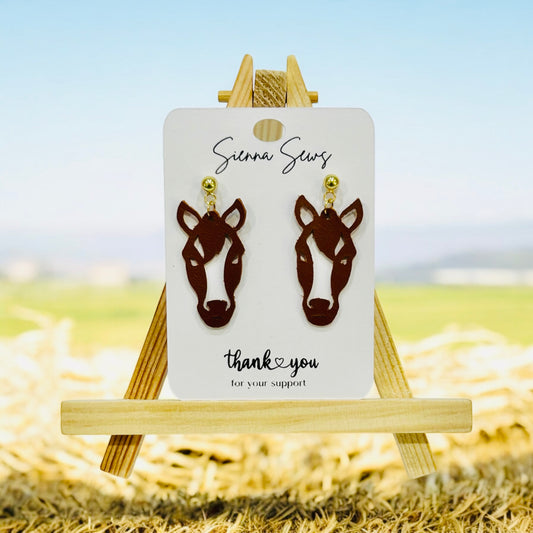 Horse Earrings - Sienna Sews