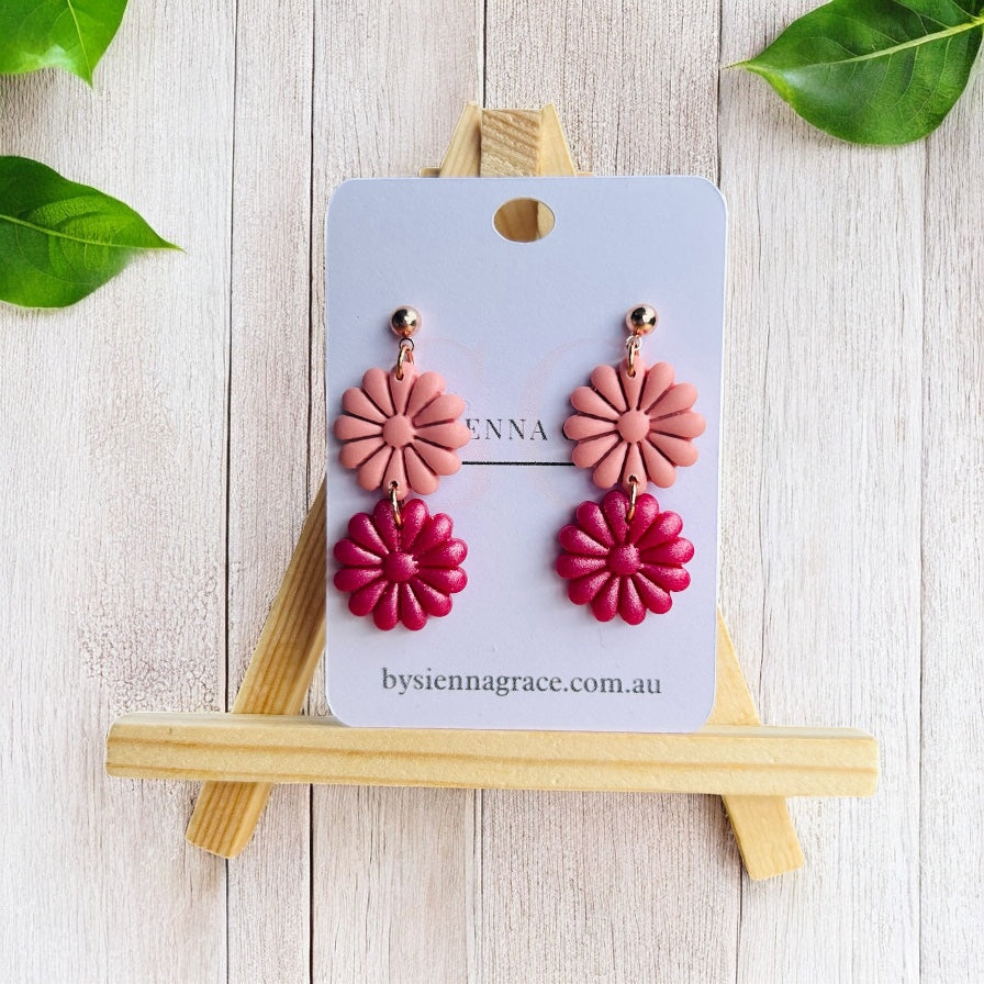 Double Flower Earrings