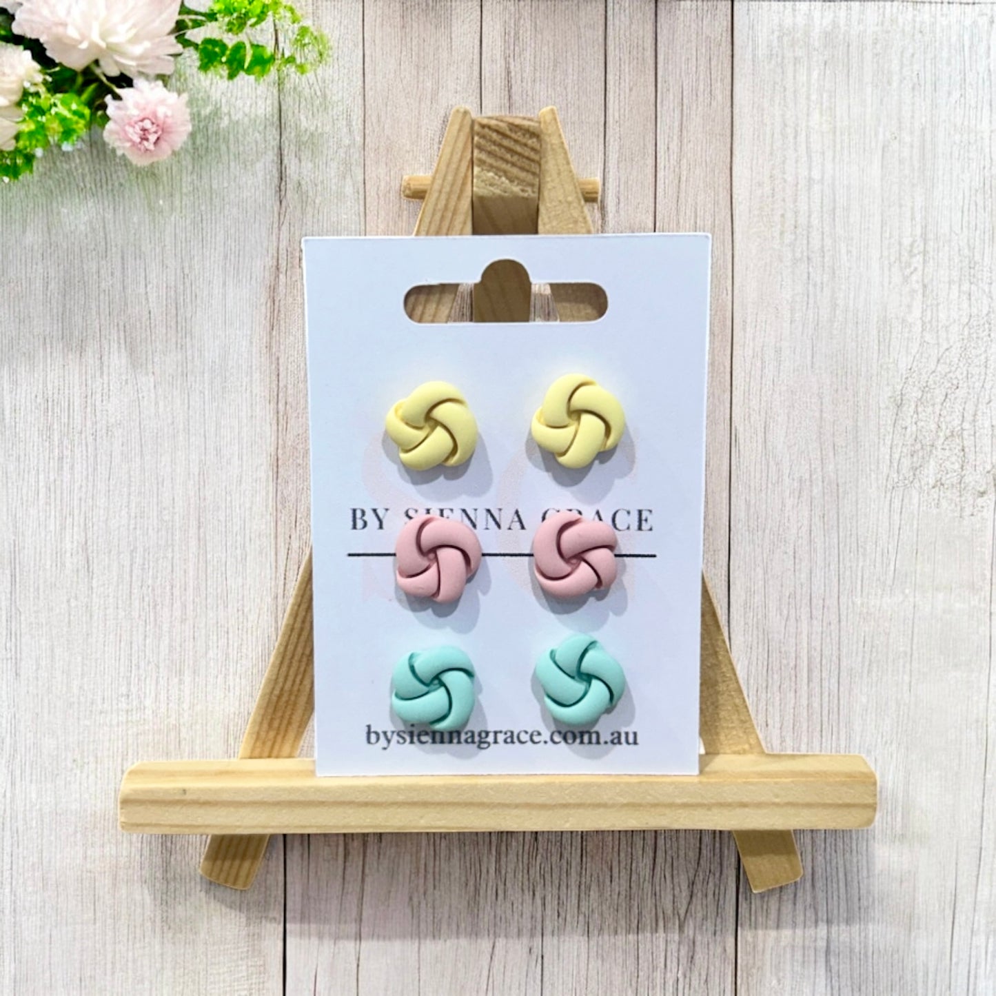 Pastel Knot Stud Pack - Sienna Sews
