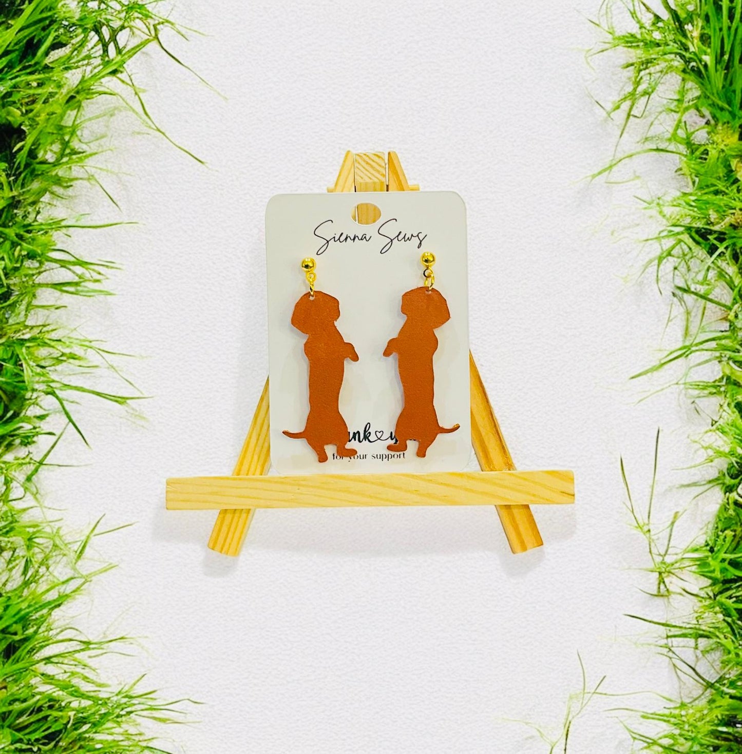 Dachshund Earrings - Sienna Sews