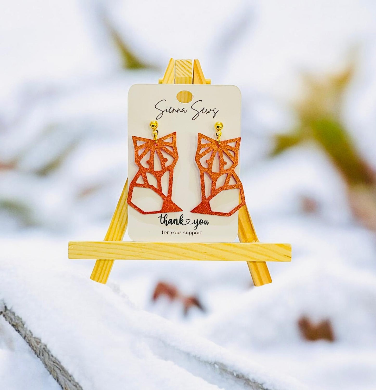 Fox Earrings - Sienna Sews