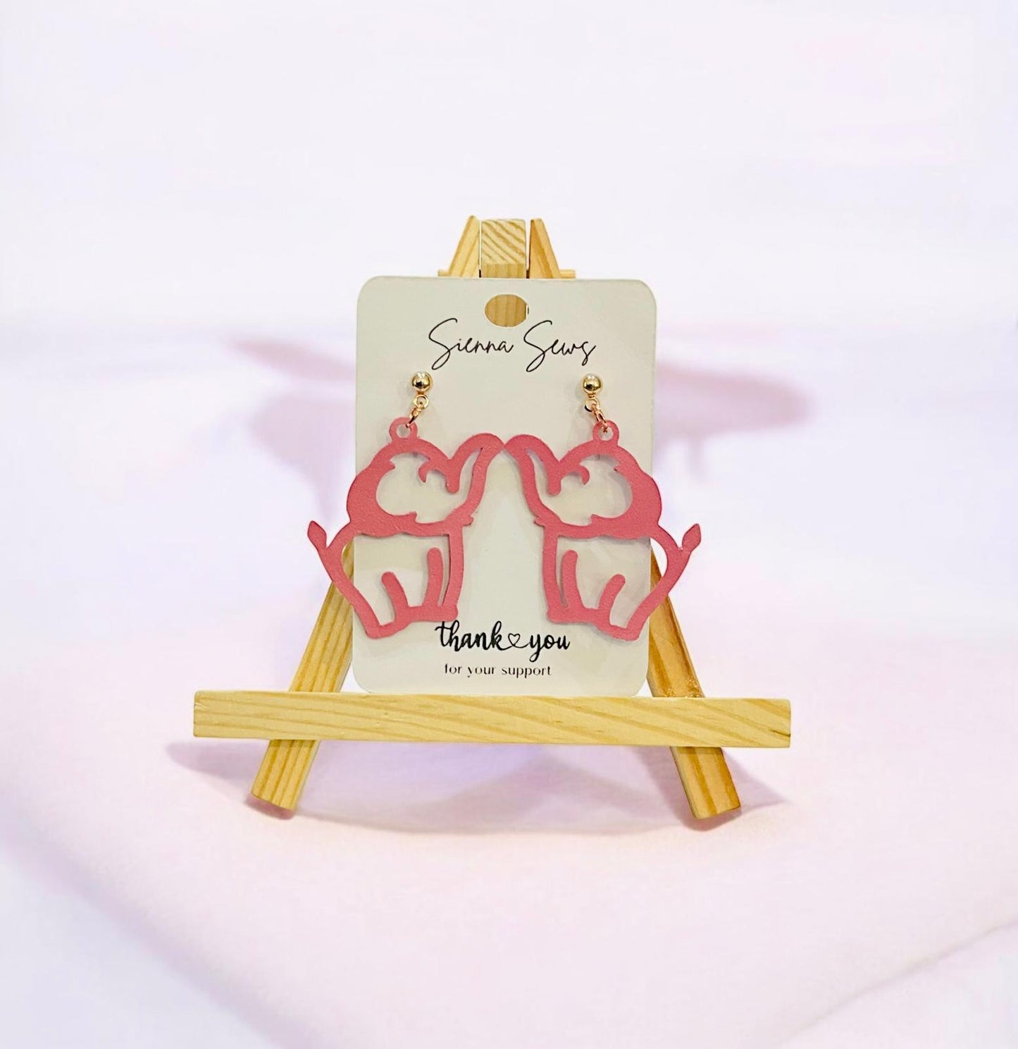 Elephant Earrings - Sienna Sews