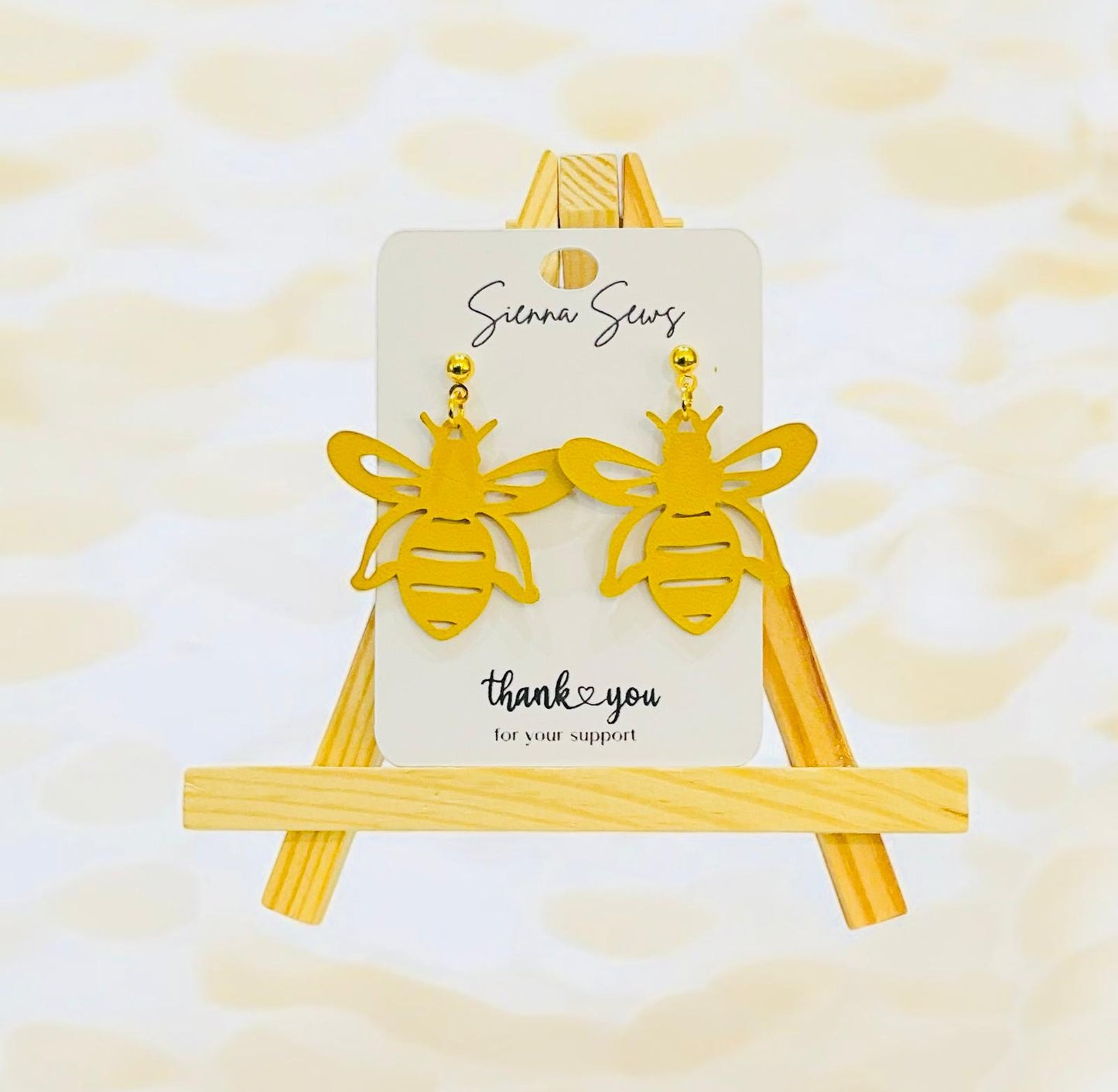 Bee Earrings - Sienna Sews