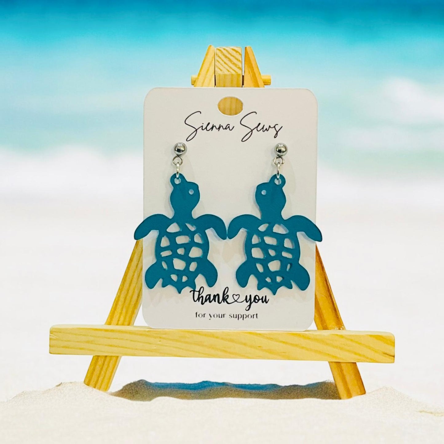 Turtle Earrings - Sienna Sews