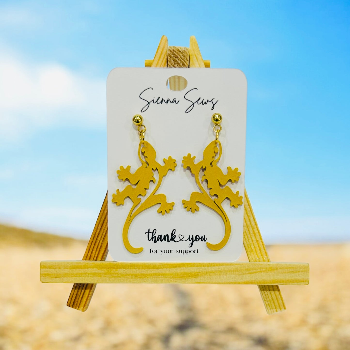 Lizard Earring - Sienna Sews