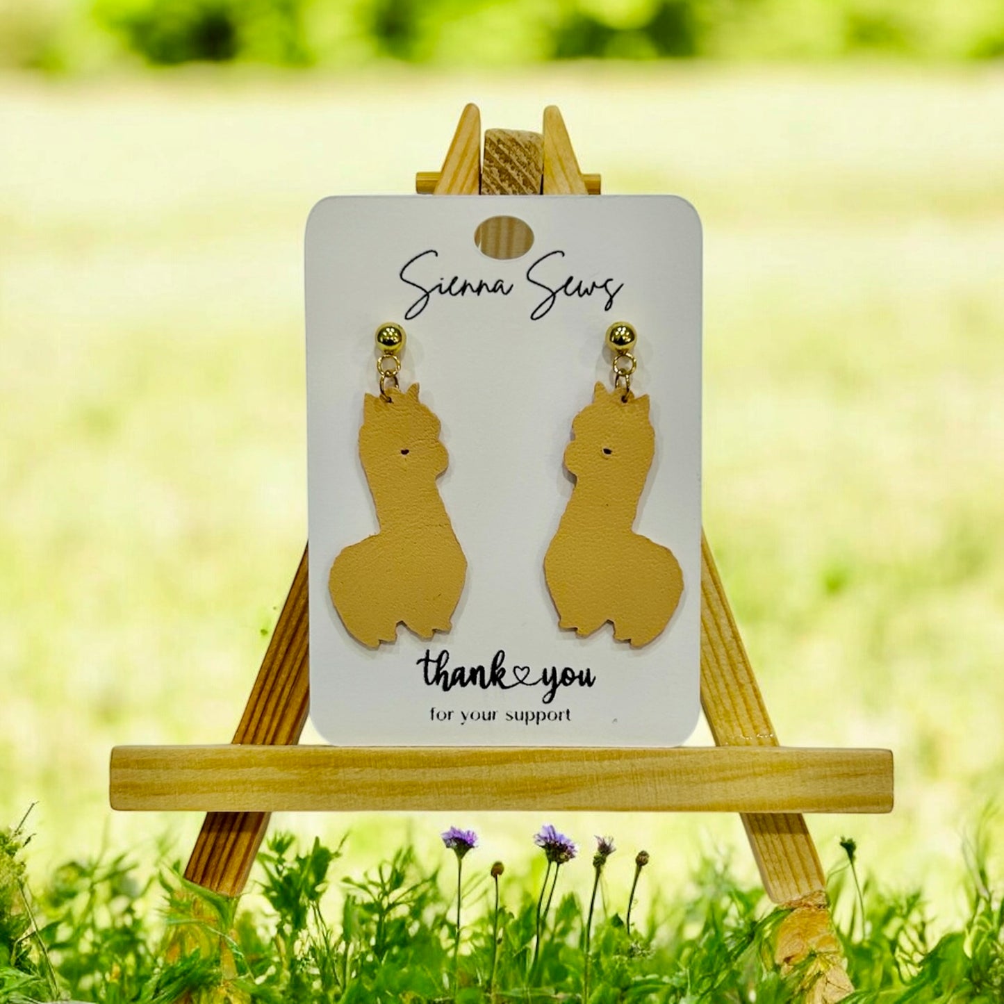 Llama Earrings - Sienna Sews