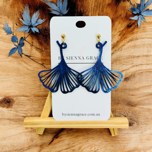 Ginko Leaf Earrings - Sienna Sews