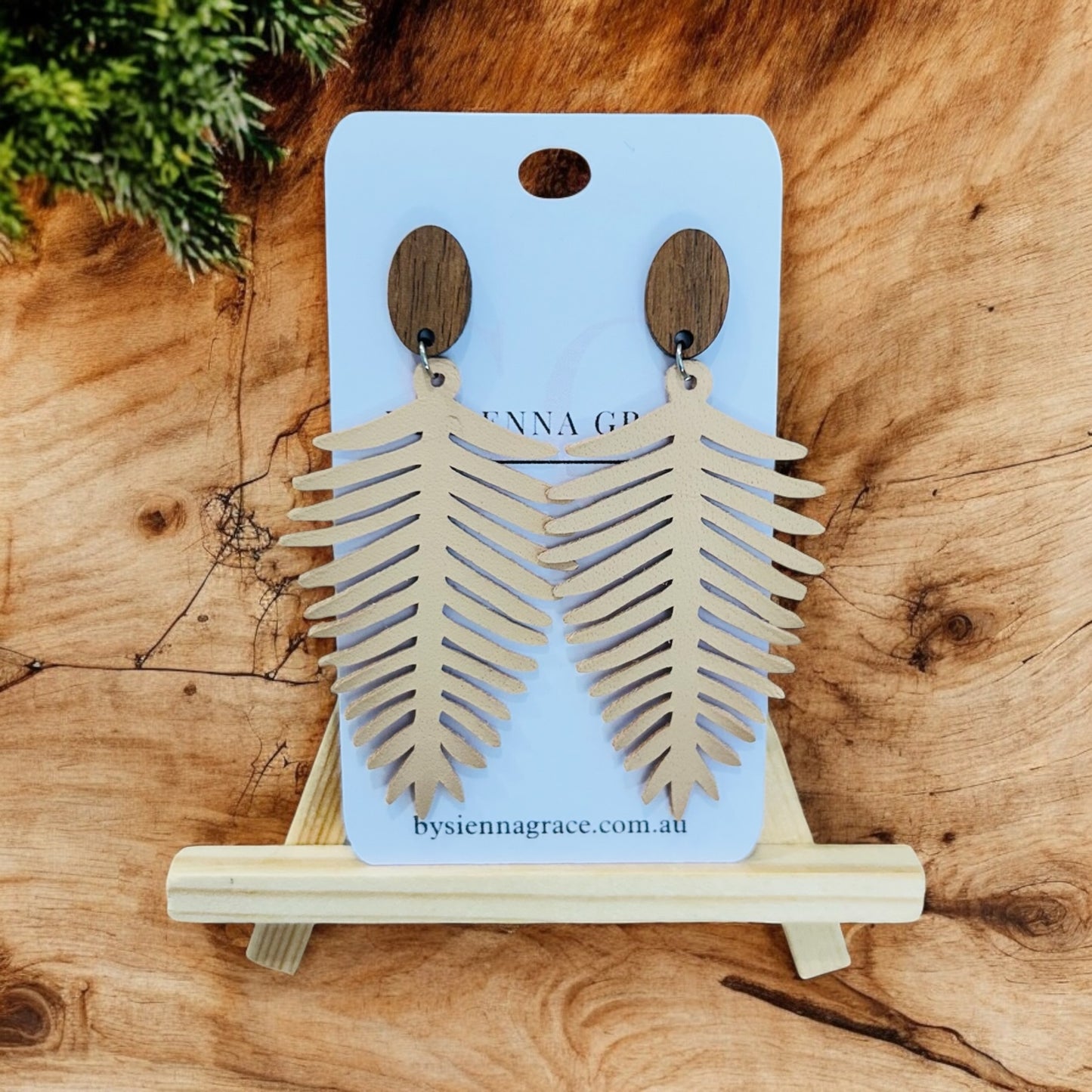 Abstract Leaf Earrings - Sienna Sews