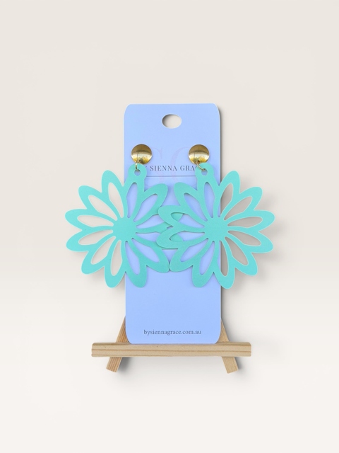 Mint Green Large Flowers