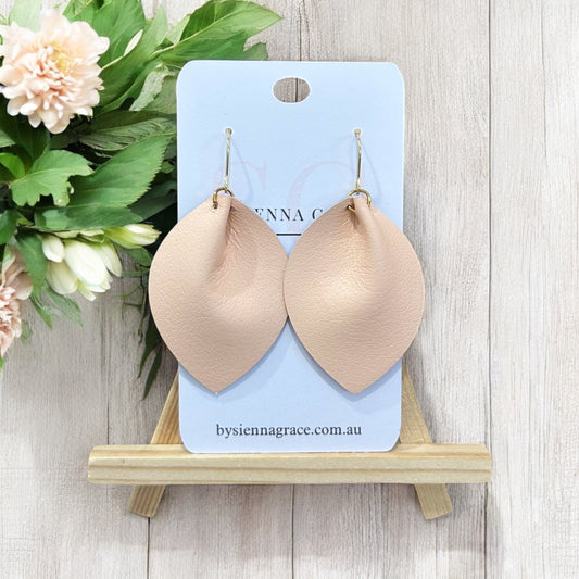 Pastel Pinch Leaf Earrings - Sienna Sews