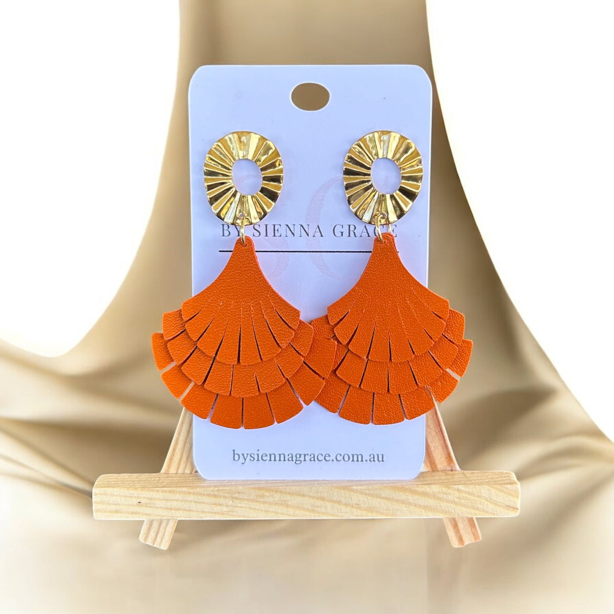 Triple Fan Earrings - Sienna Sews