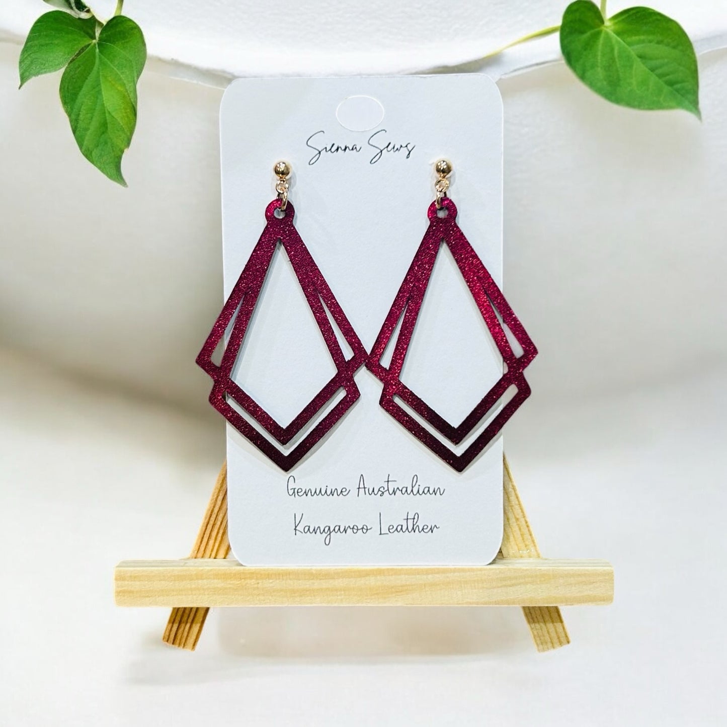 Metallic crystal earrings - Sienna Sews