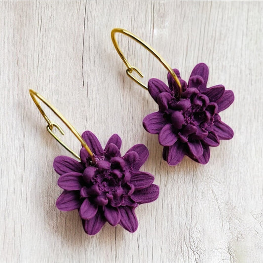 Dahlia Hoop Earrings - Sienna Sews
