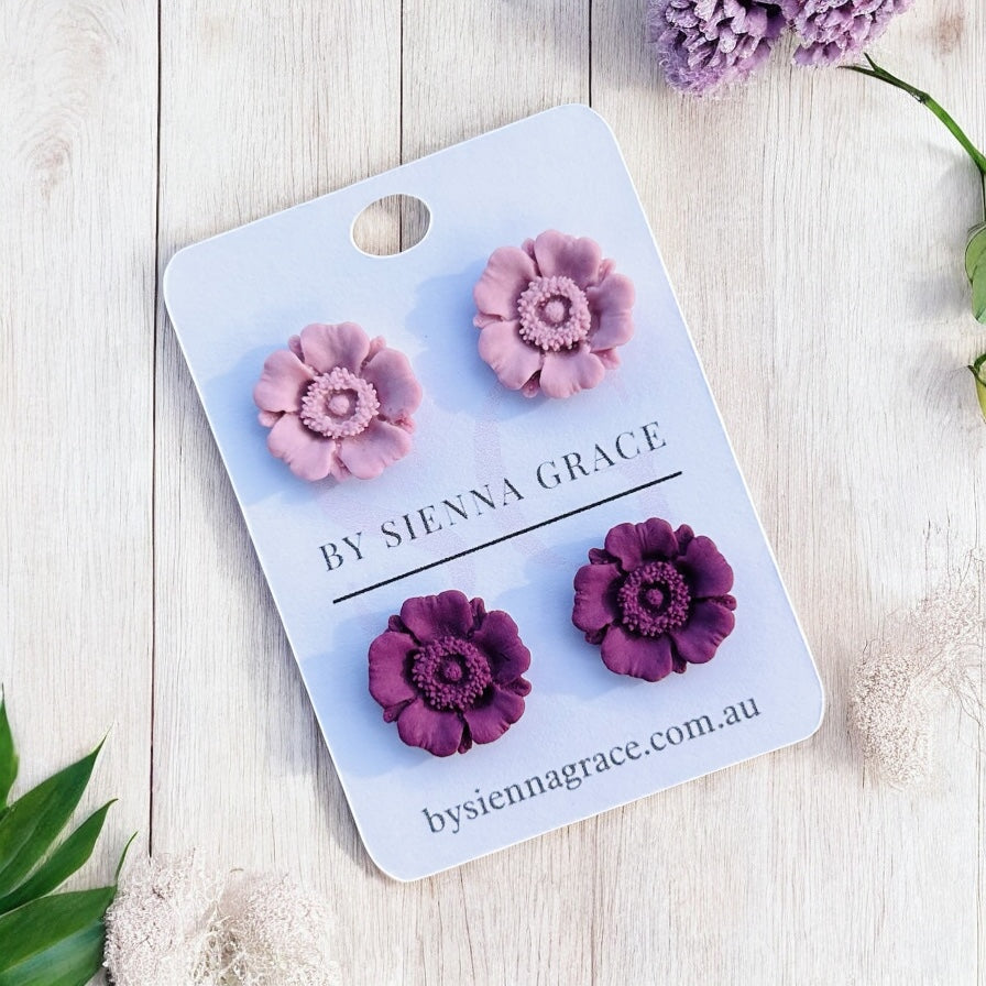 Poppy Stud Earring Packs - Sienna Sews