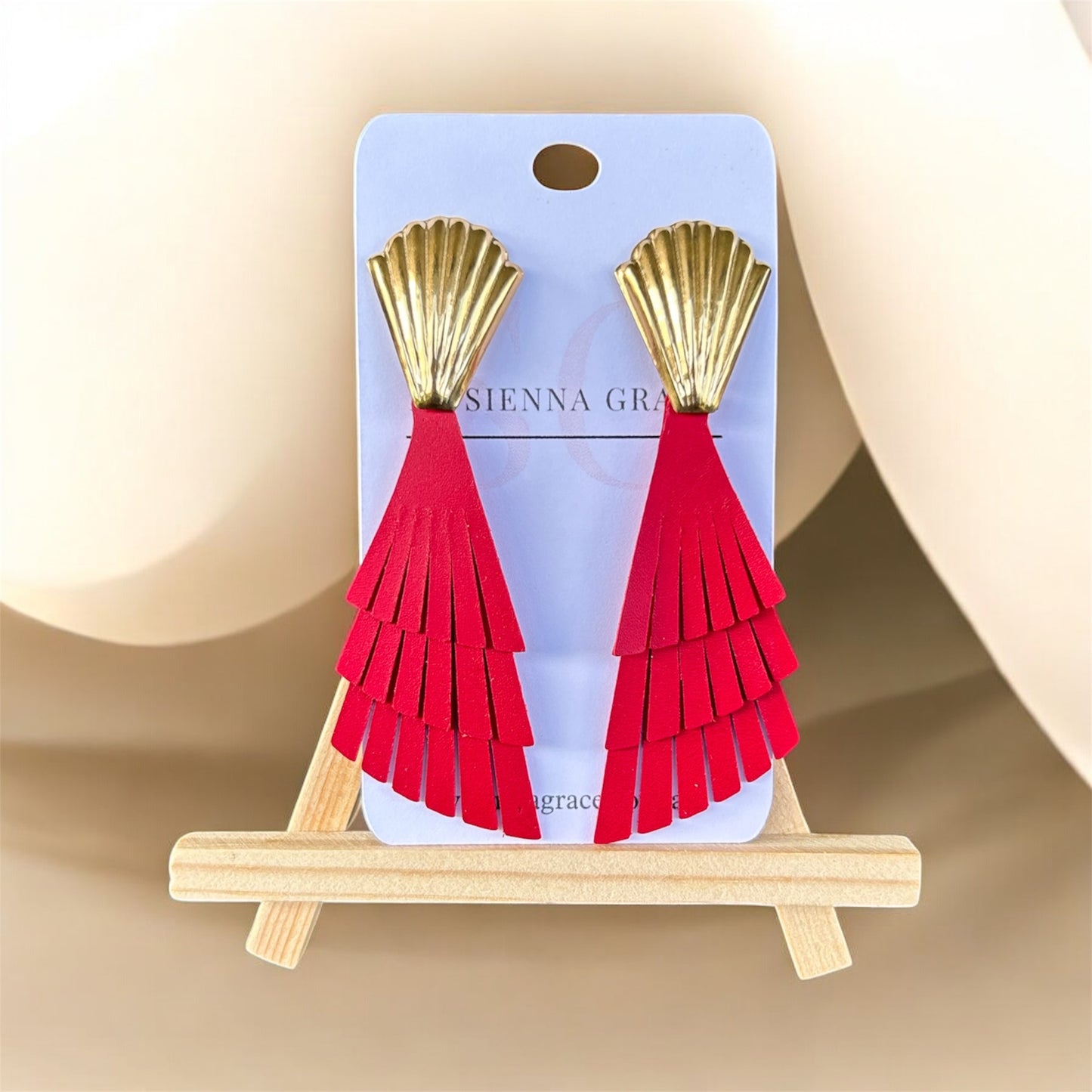 Shell Tier Drop Earrings - Sienna Sews