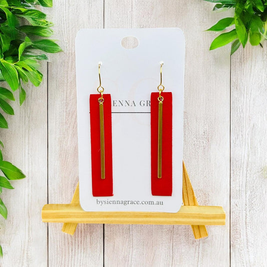 Elegant Drop Bar Earrings - Sienna Sews