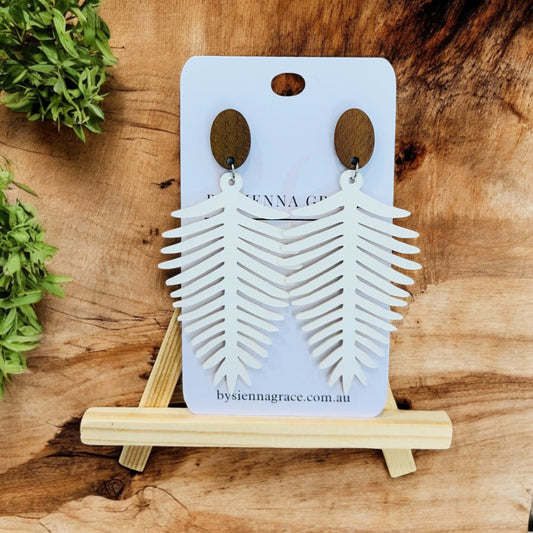 Abstract Leaf Earrings - Sienna Sews