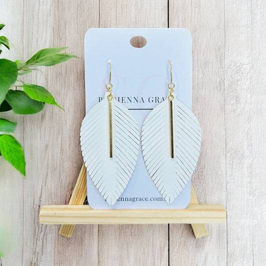 Elegant Fringe Leaf Earrings - Sienna Sews