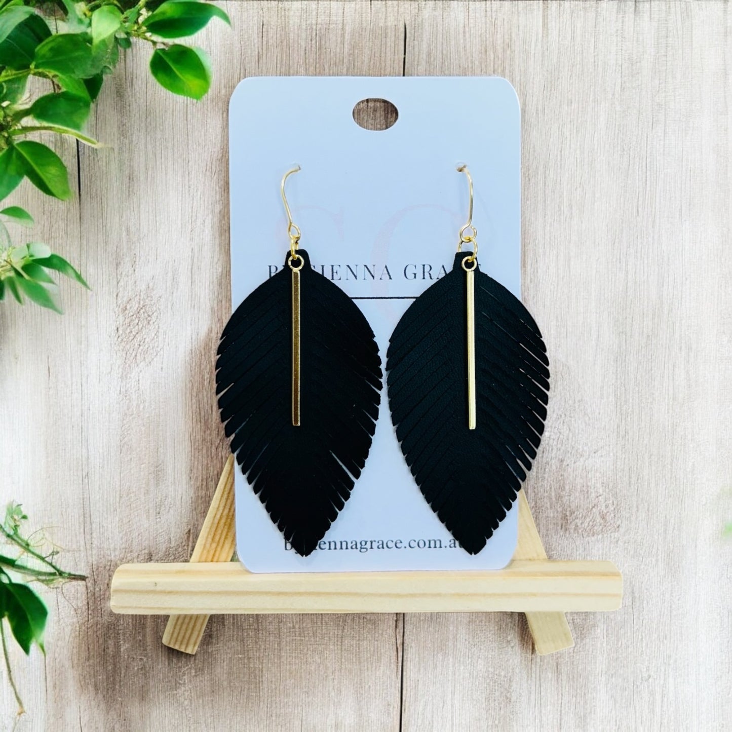 Elegant Fringe Leaf Earrings - Sienna Sews