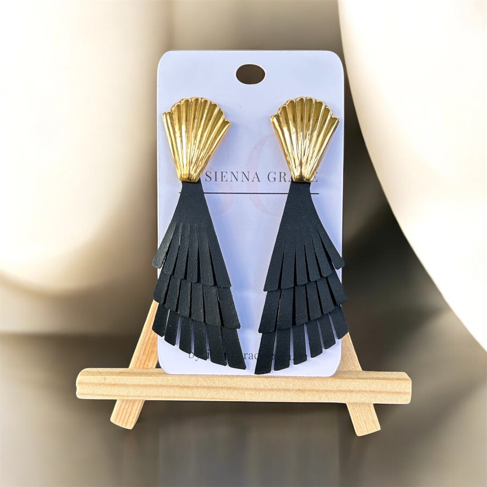 Shell Tier Drop Earrings - Sienna Sews