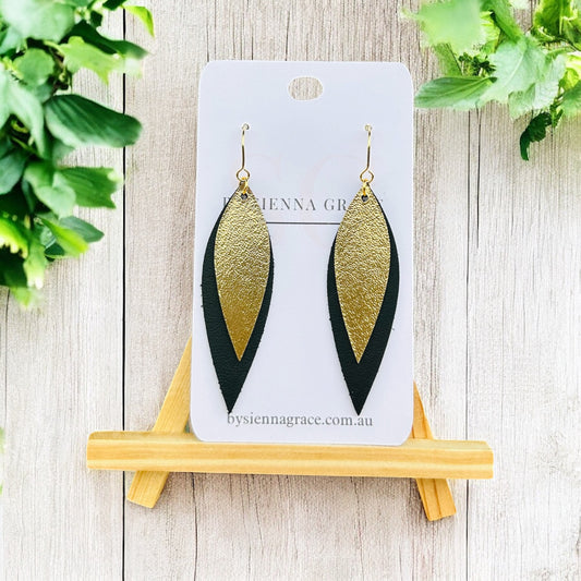 Layered Tear Drop Earrings - Sienna Sews