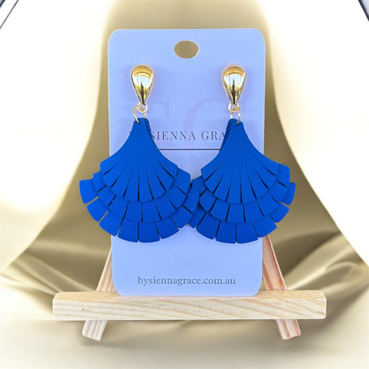 Triple Fan Earrings - Sienna Sews