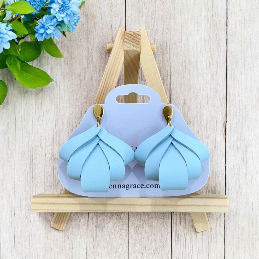 Pastel Folded Petal Earrings - Made to Order - Sienna Sews