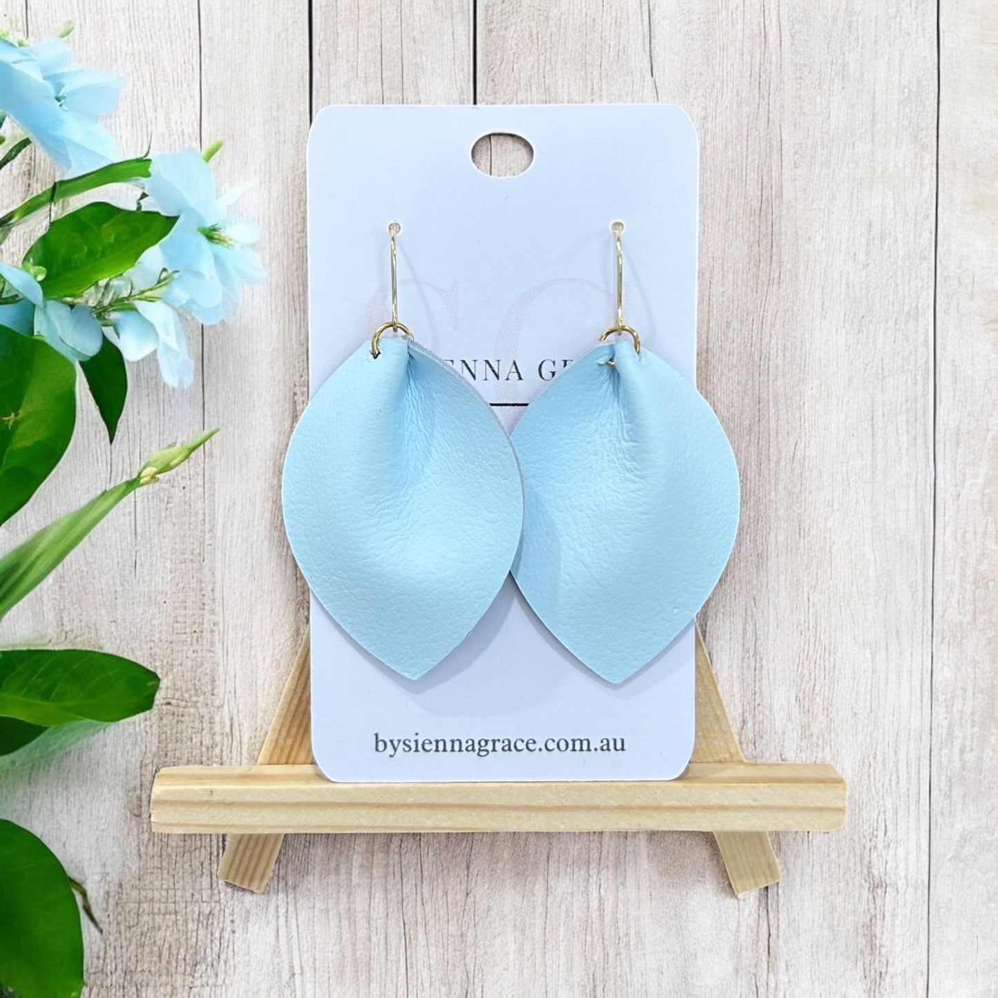 Pastel Pinch Leaf Earrings - Sienna Sews