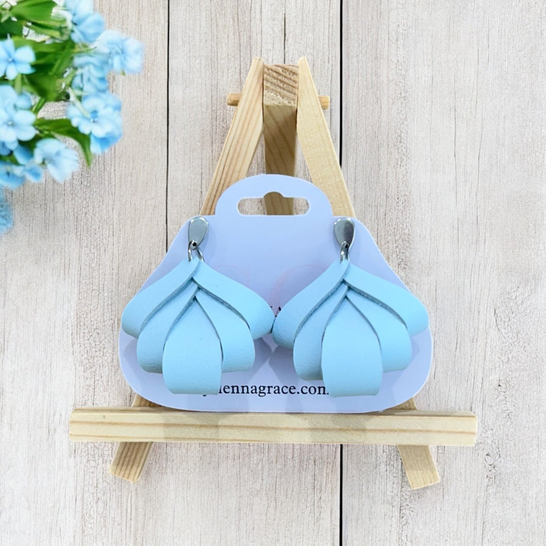 Pastel Folded Petal Earrings - Made to Order - Sienna Sews
