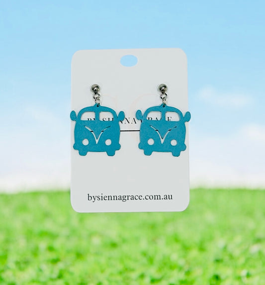 Blue Kombi Van