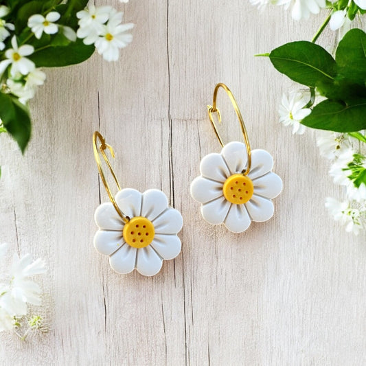 Daisy Hoop Earrings - Sienna Sews