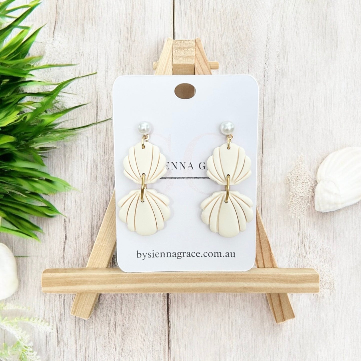 Double Shell Earrings - Sienna Sews