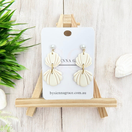 Double Shell Earrings - Sienna Sews