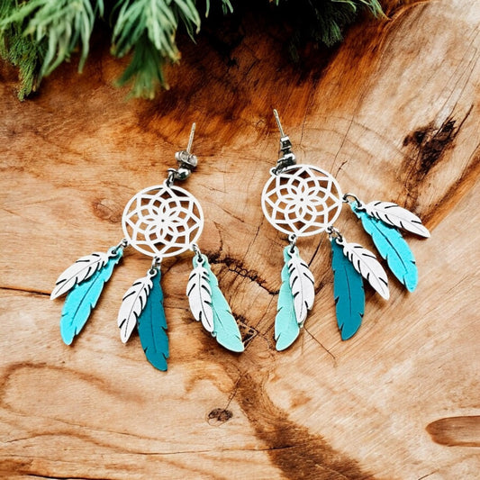 Dream Catcher Earrings - Made to Order - Sienna Sews