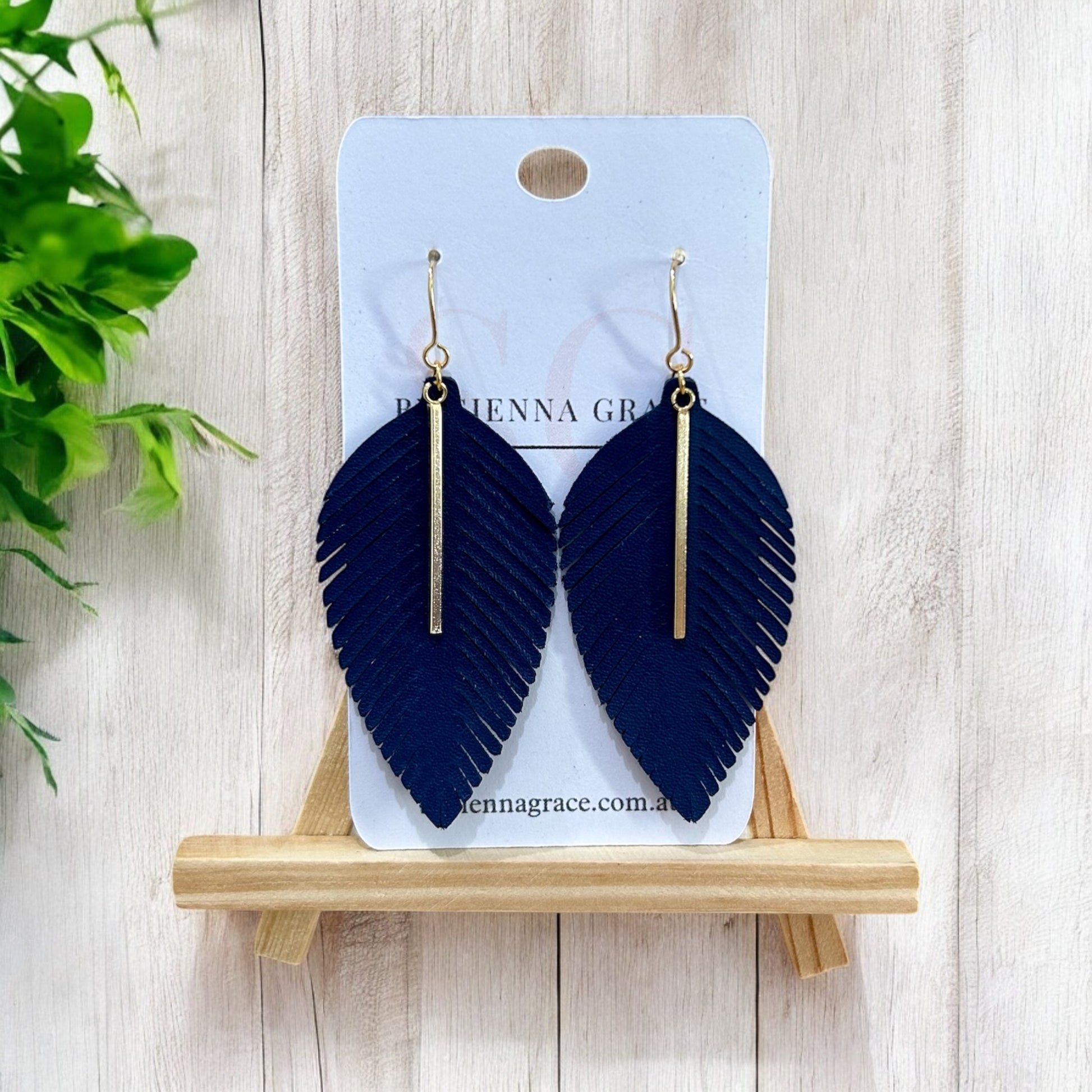 Elegant Fringe Leaf Earrings - Sienna Sews