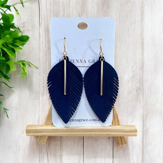 Elegant Fringe Leaf Earrings - Sienna Sews