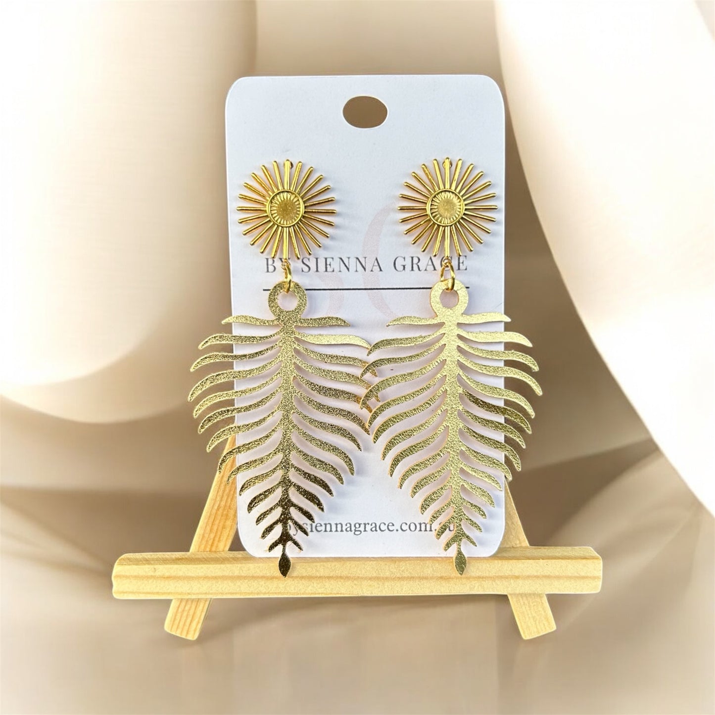 Sunburst Palm Earrings