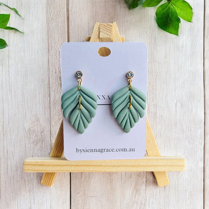 Double Leaf Earrings