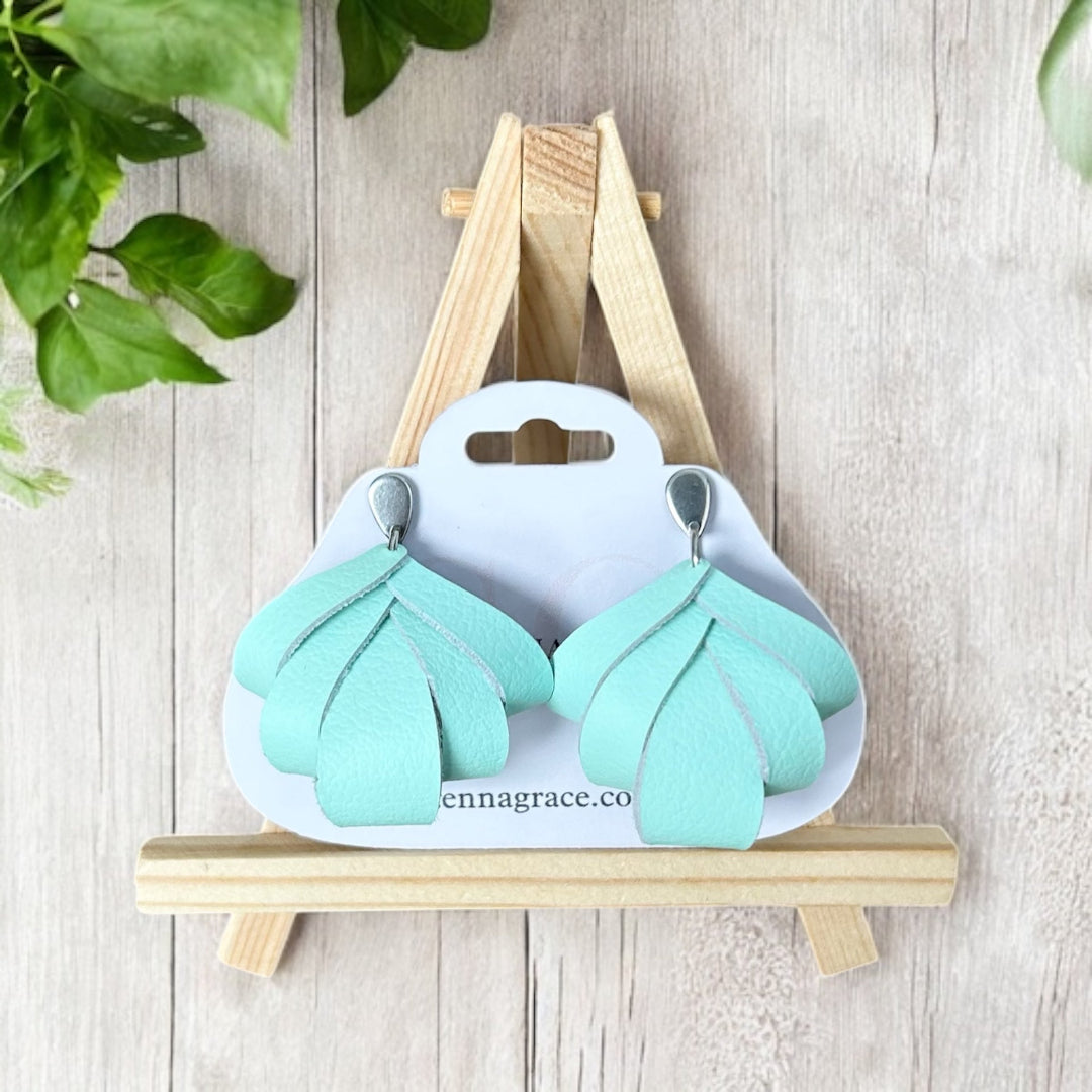 Pastel Folded Petal Earrings - Made to Order - Sienna Sews