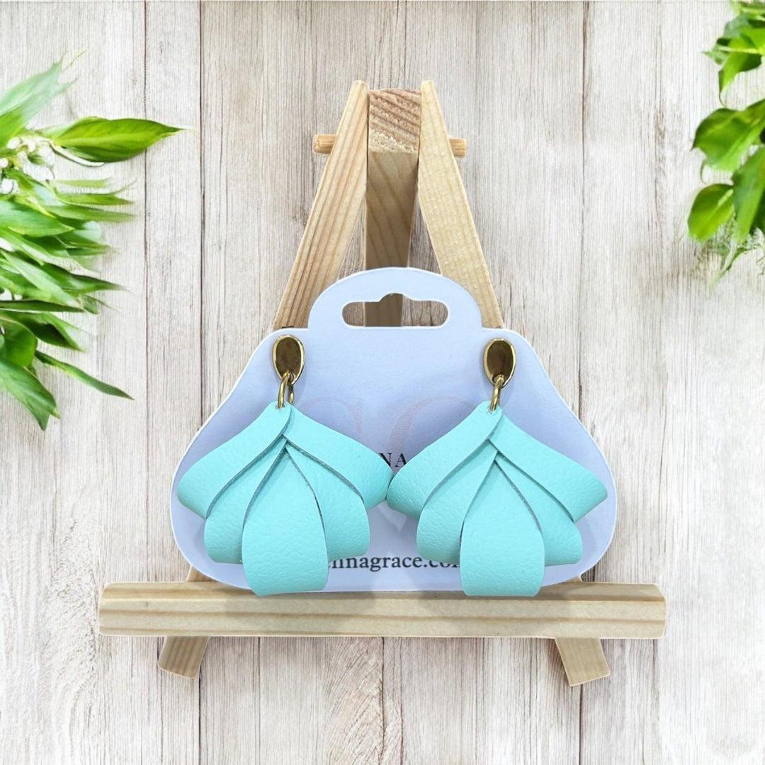 Pastel Folded Petal Earrings - Made to Order - Sienna Sews