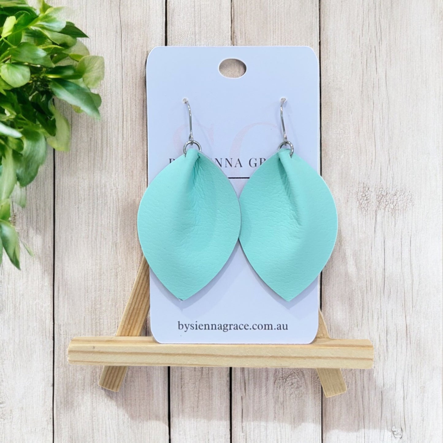 Pastel Pinch Leaf Earrings - Sienna Sews
