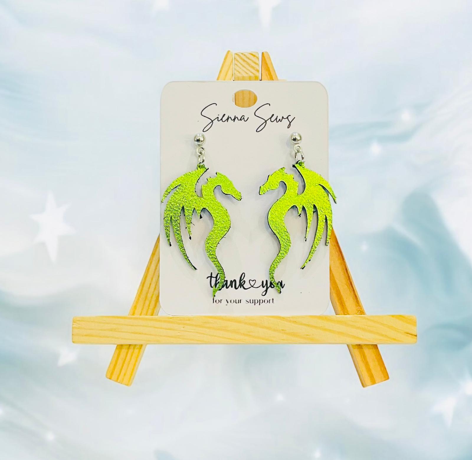 Mystical Dragon Earrings - Sienna Sews
