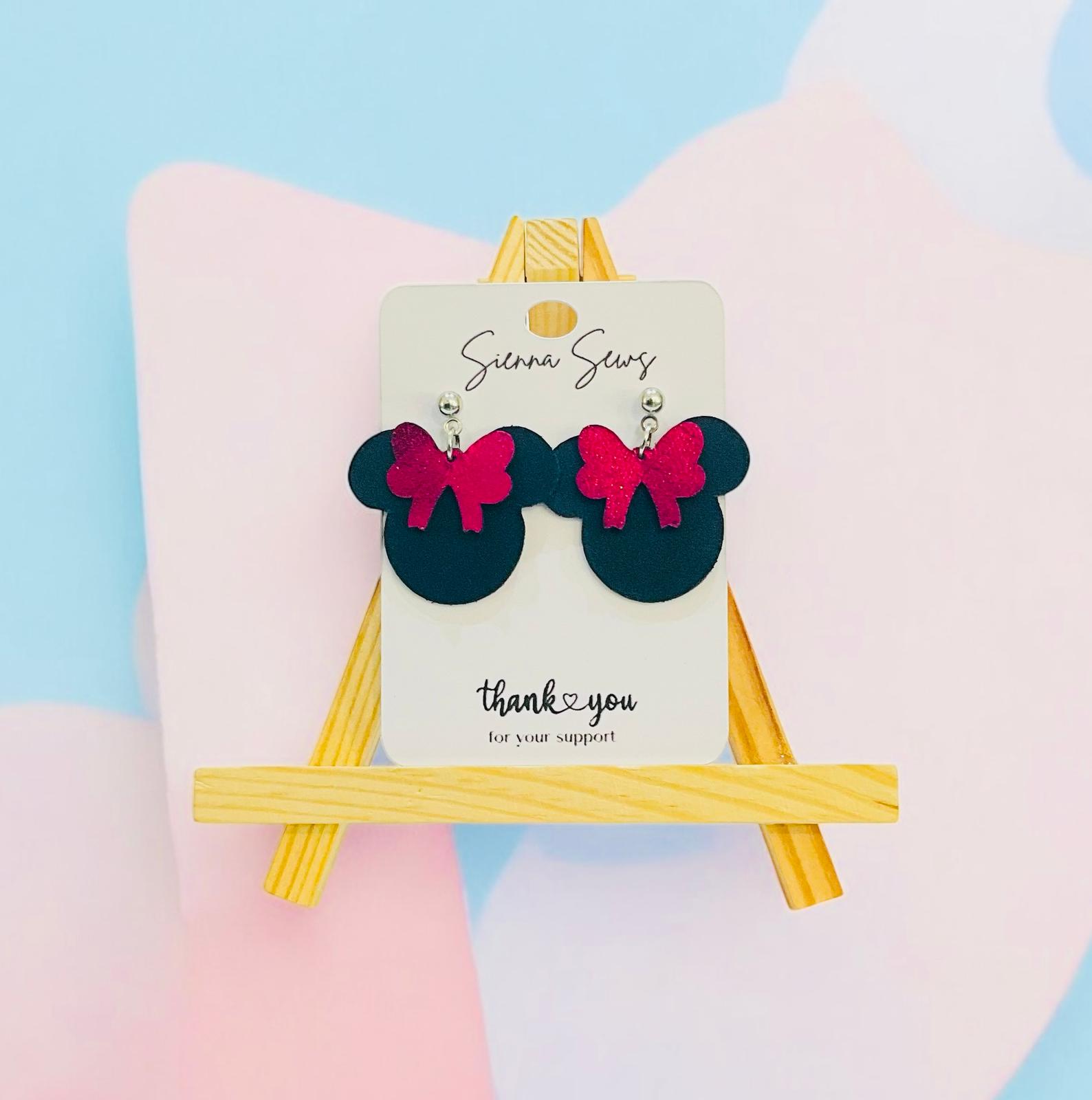Minnie Mouse Earrings - Sienna Sews