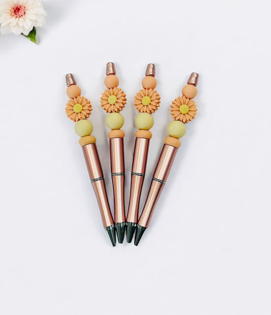 Dusky Pink Flower Pen