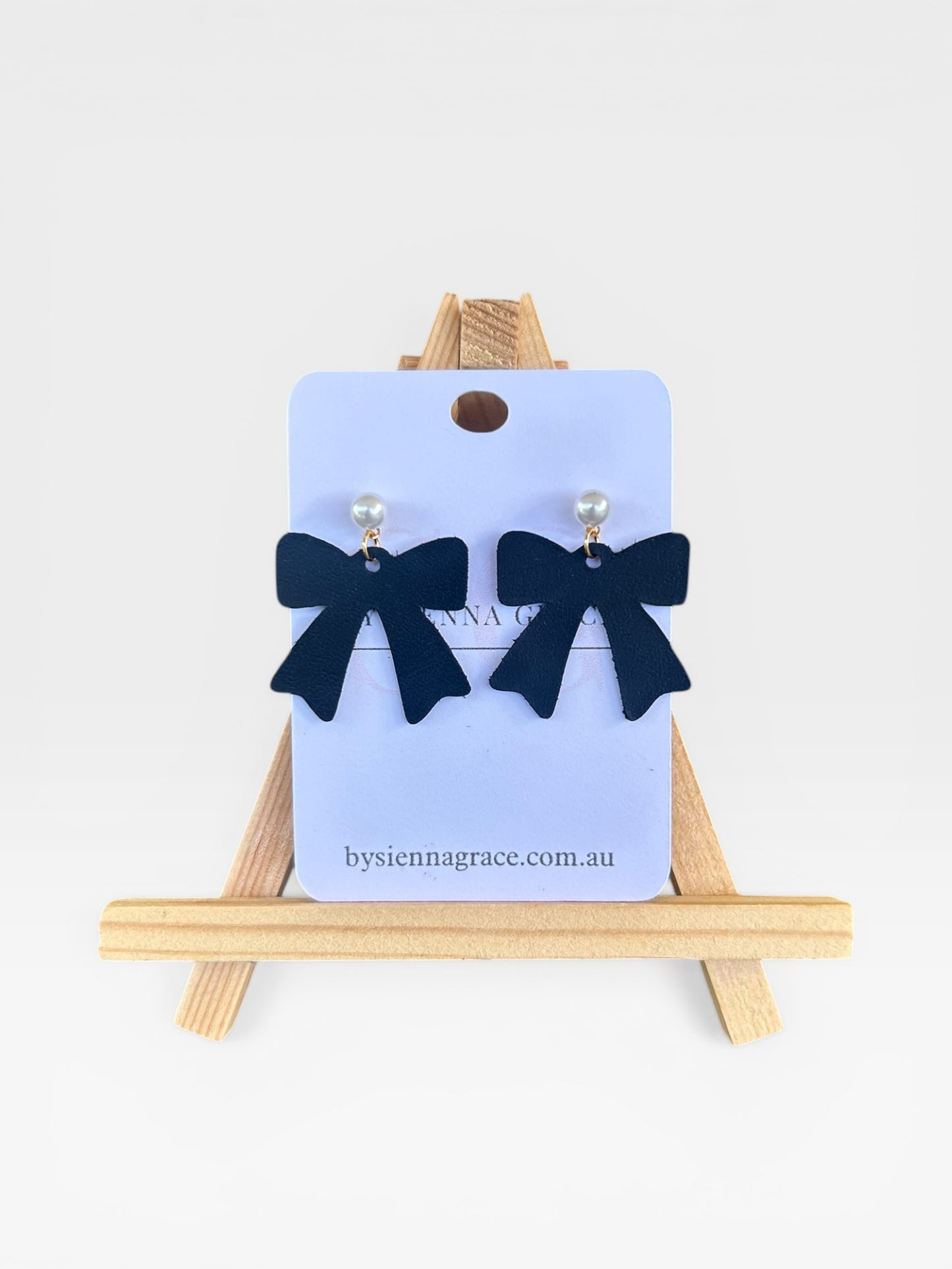 Pearl Bow Drops - Sienna Sews